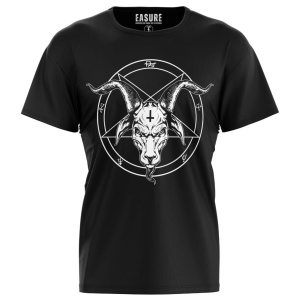 Gothic T-Shirt Pentagram white
