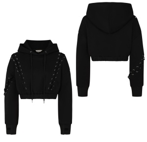 Hoodie mit Schnürungen Hoodie mit Schnürungen
