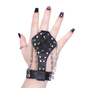 Hand Harness mit Ringen und Ketten Poizen Industries