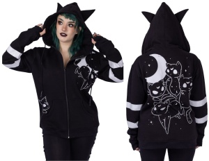 Kapuzenjacke Moon Cats