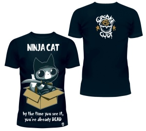 Ninja Cat T-Shirt Cupcake Cult